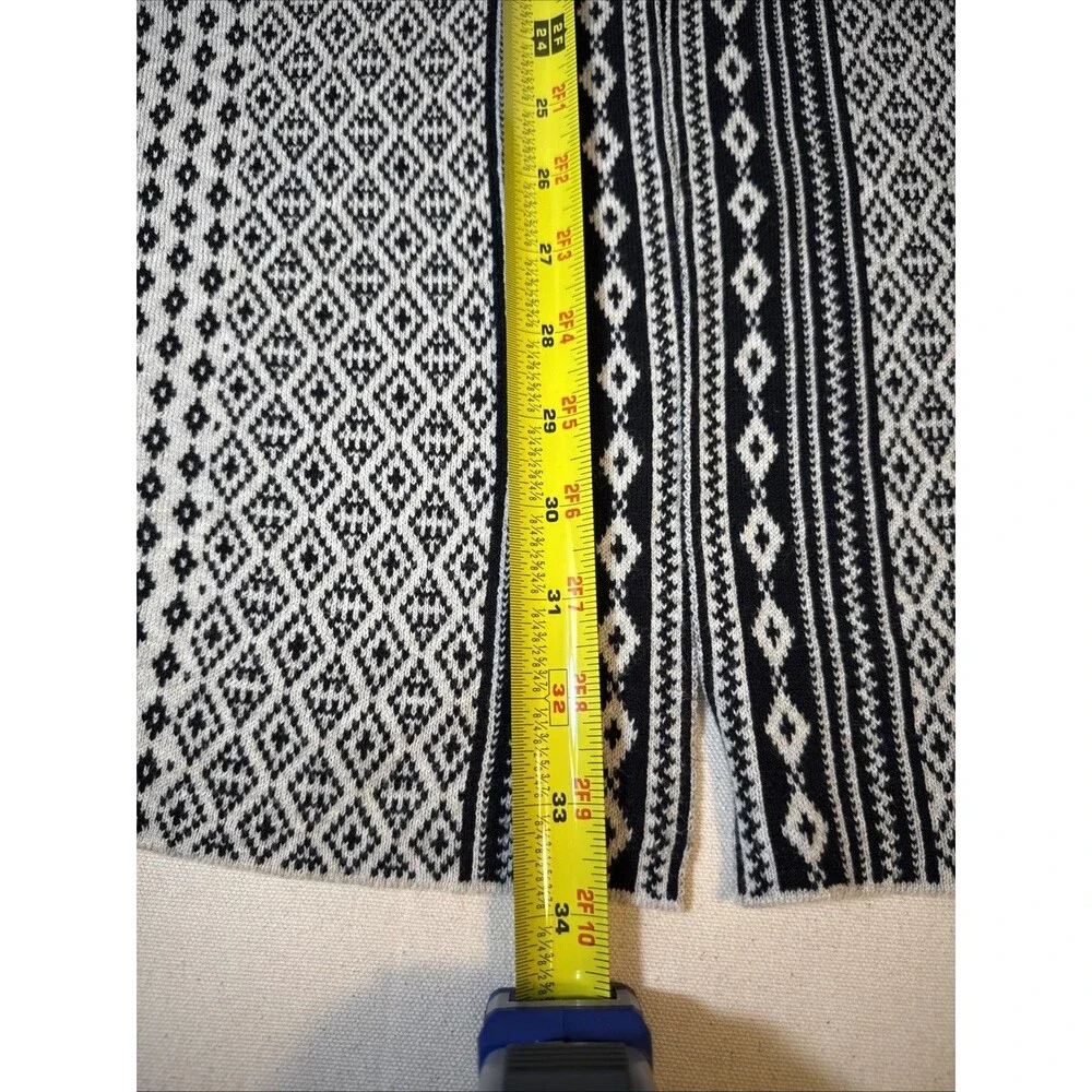 St John’s Bay Aztec 1x Open Sweater Duster Cardigan Boho Western Cowgirl - Picture 10 of 14